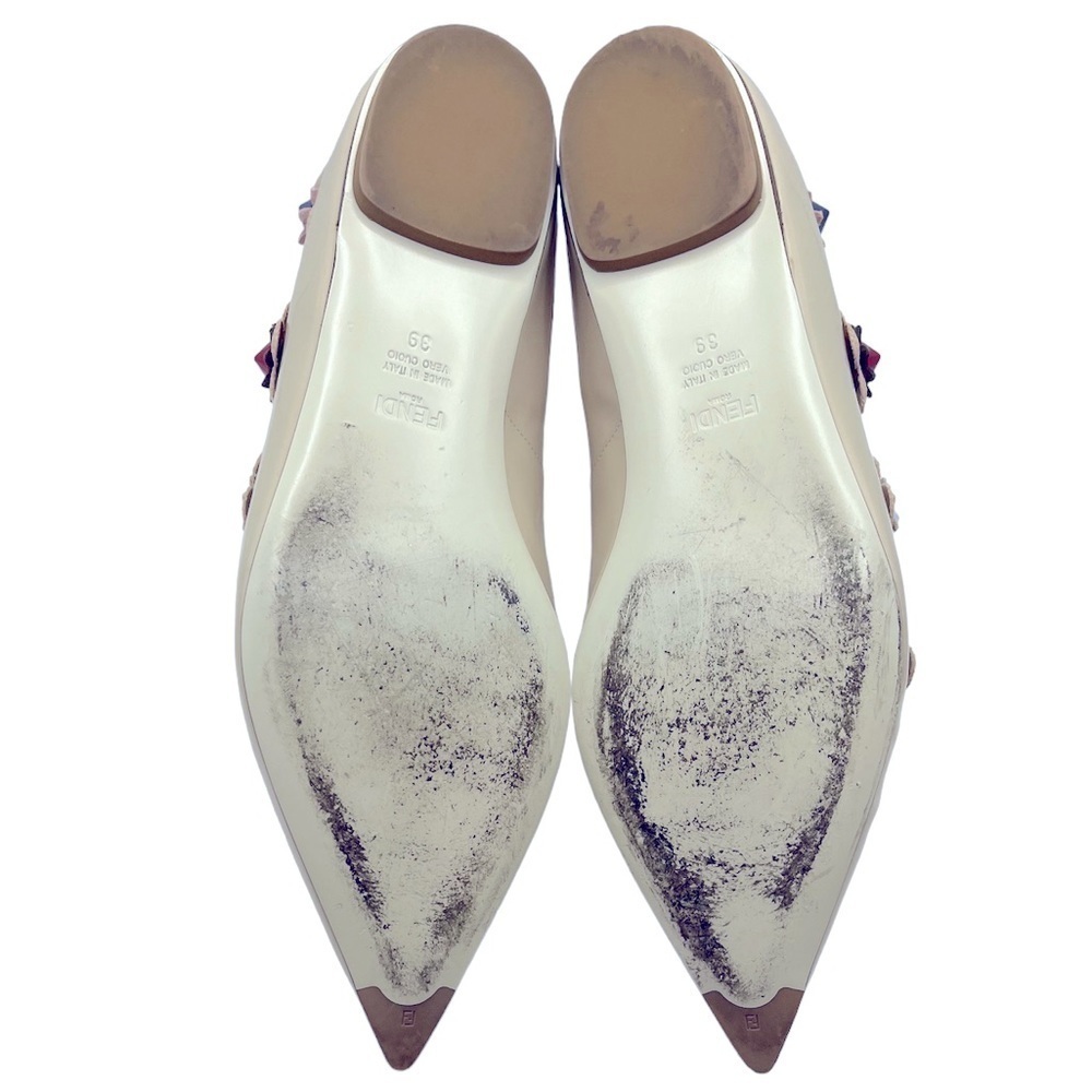 FENDI Flowerpower Patent Leather Ballet Flats Size 39EU 9US - Picture 12 of 16